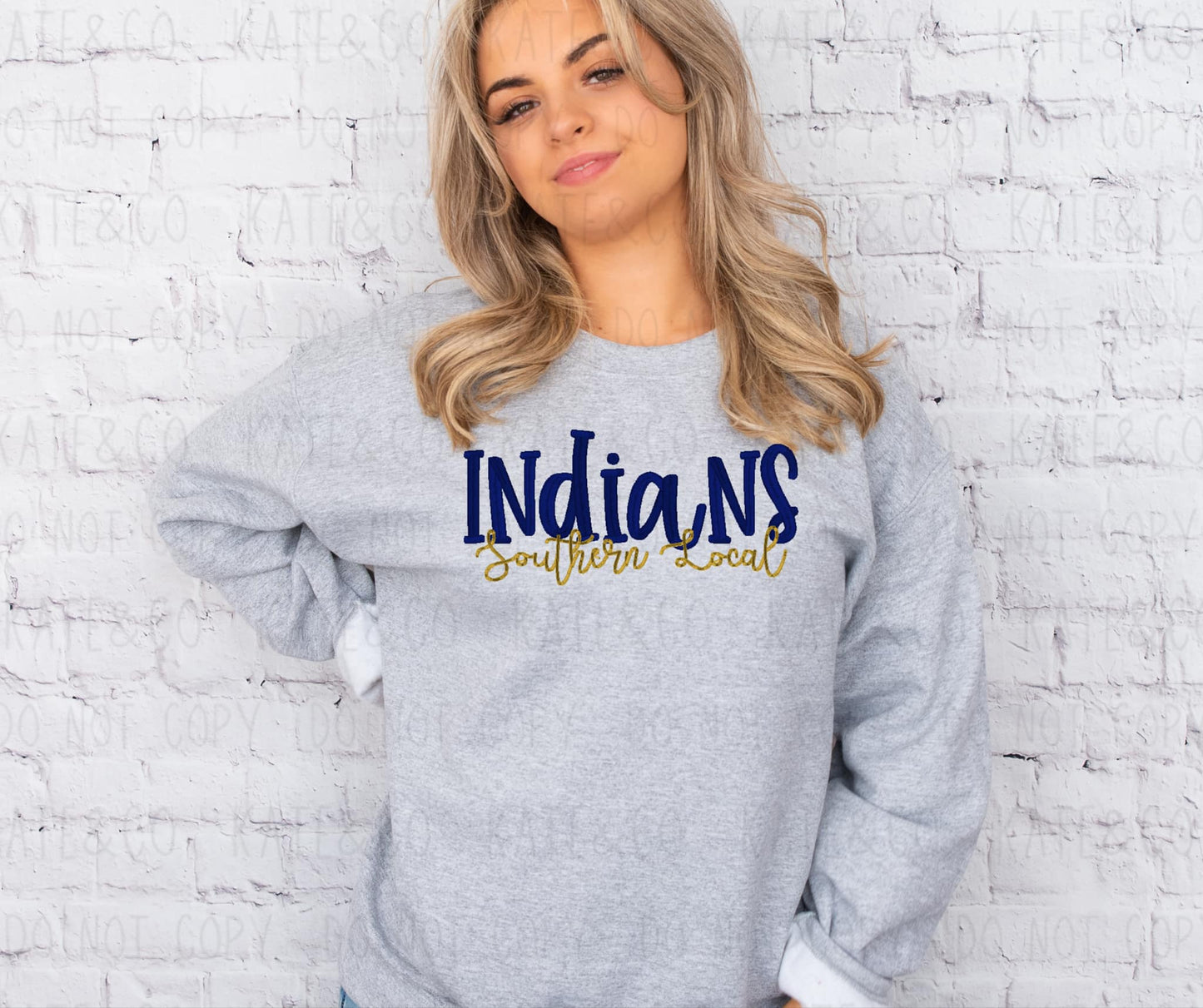 Indians Mascot Embroidery