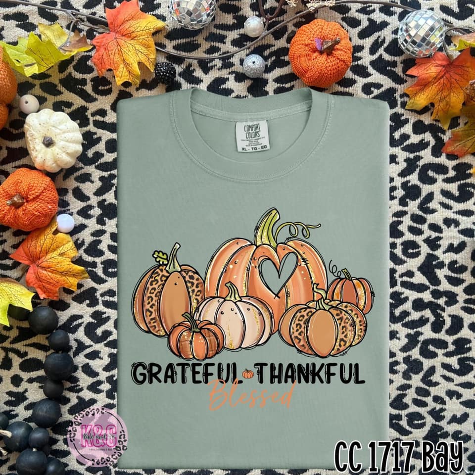 Thankful, Grateful, Blessed with Pocket Design