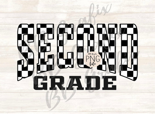 2nd Grade checkered (comfort colors)