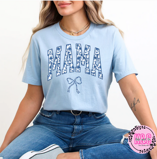Mama - Blue Bow