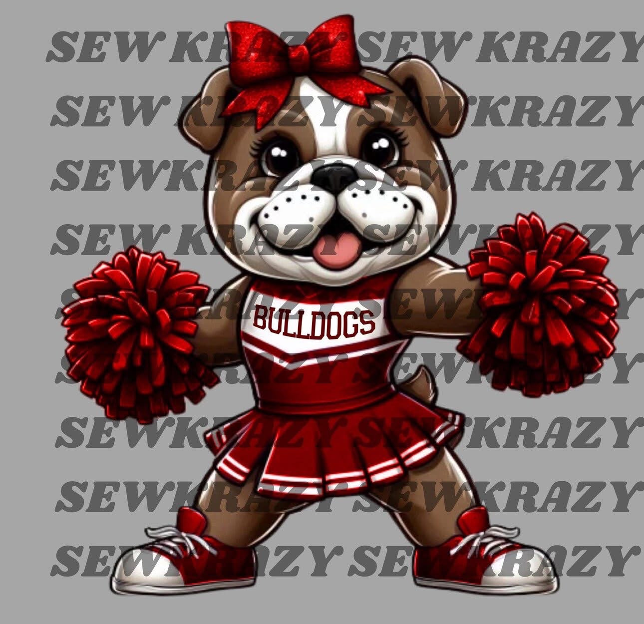 Bulldog cheerleader